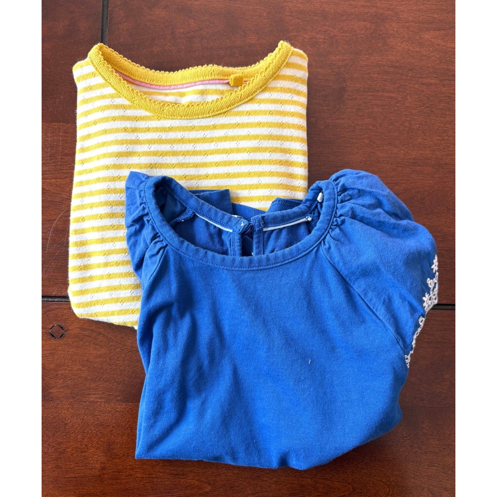 Mini Boden Lot of 2‎ Cotton Shirts Girly School Preppy Summer Classic Playwear